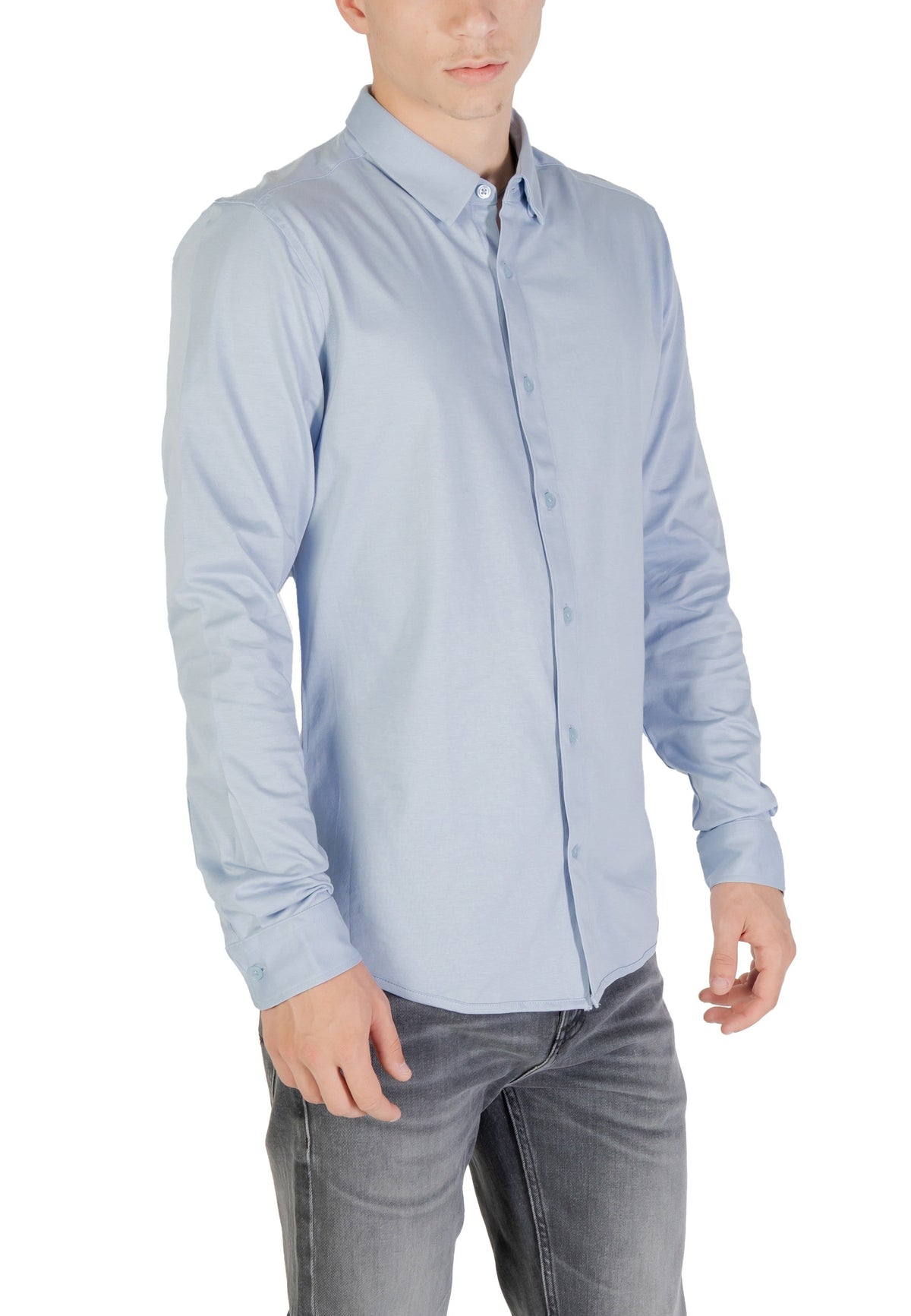 Chemise Only & Sons couleur bleu azur — vue 3