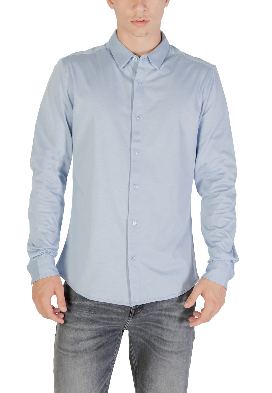 Chemise Only & Sons couleur bleu azur