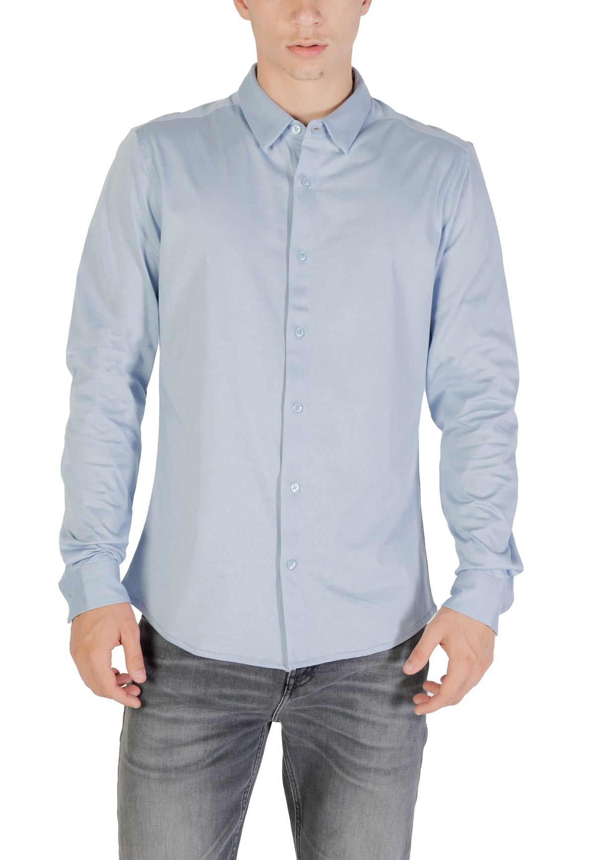 Chemise Only & Sons couleur bleu azur