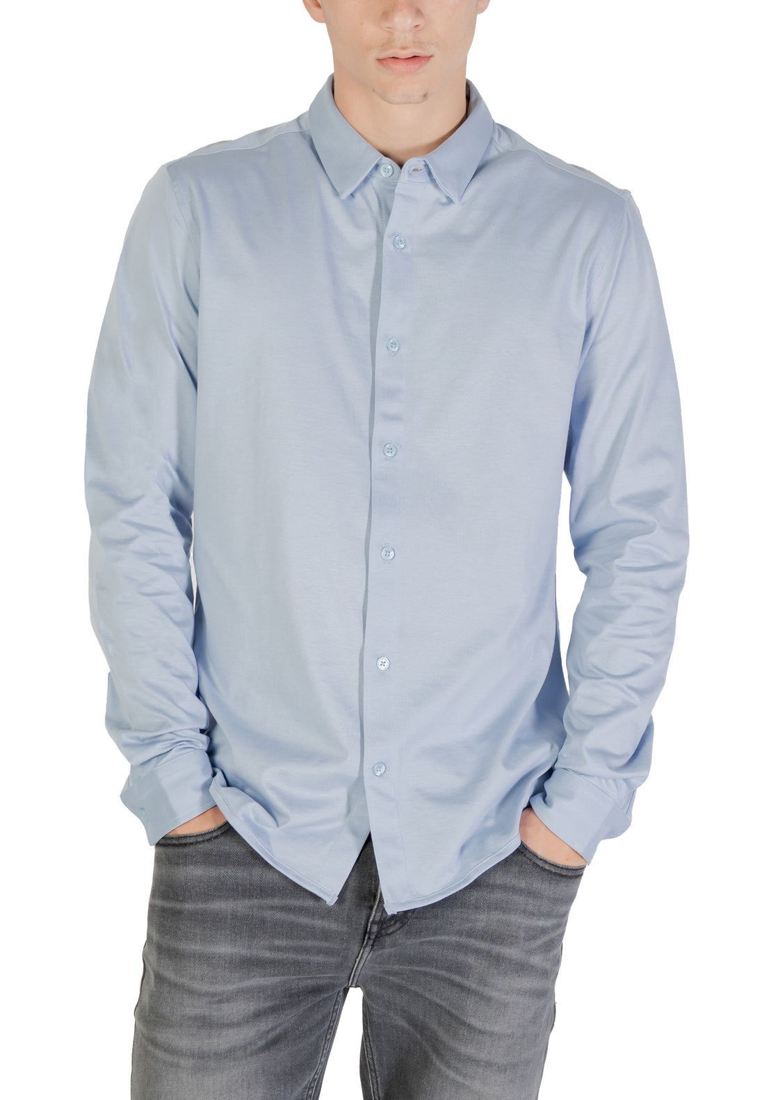 Chemise Only & Sons couleur bleu azur — vue 5