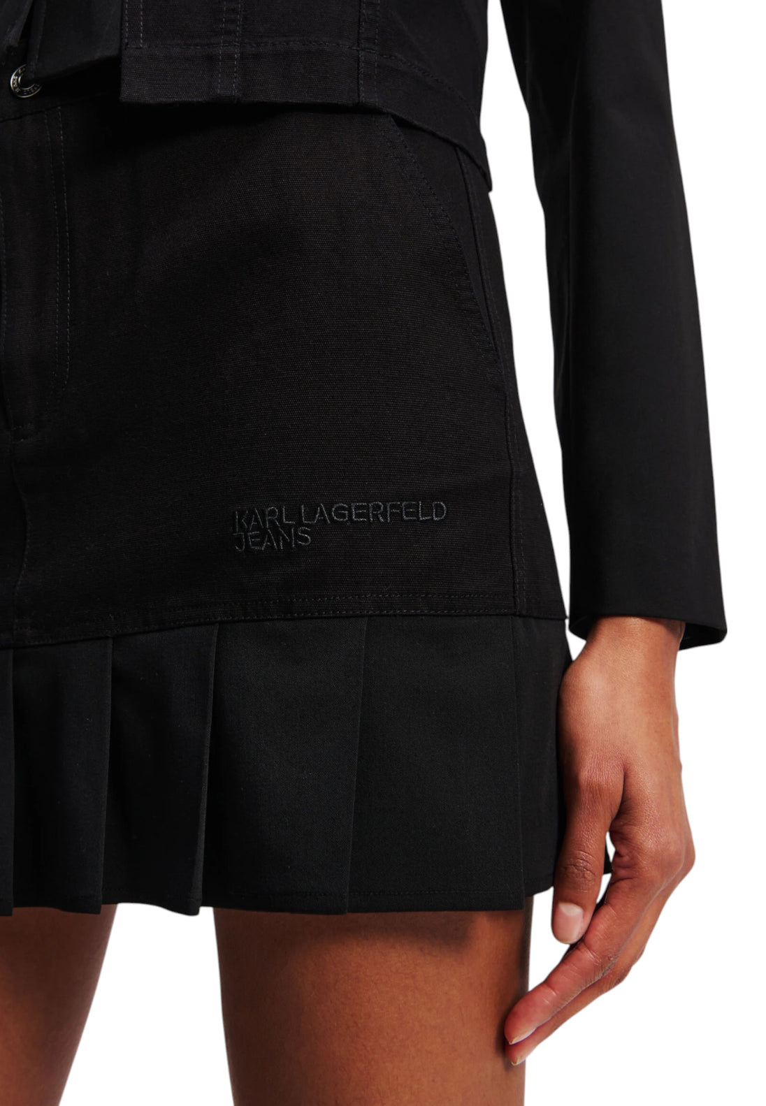 Jupe Karl Lagerfeld Jeans couleur noir — vue 4