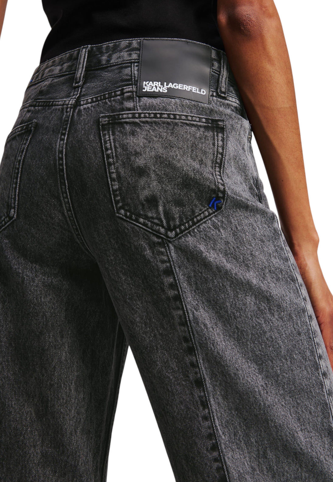 Jean Karl Lagerfeld Jeans couleur noir — vue 4