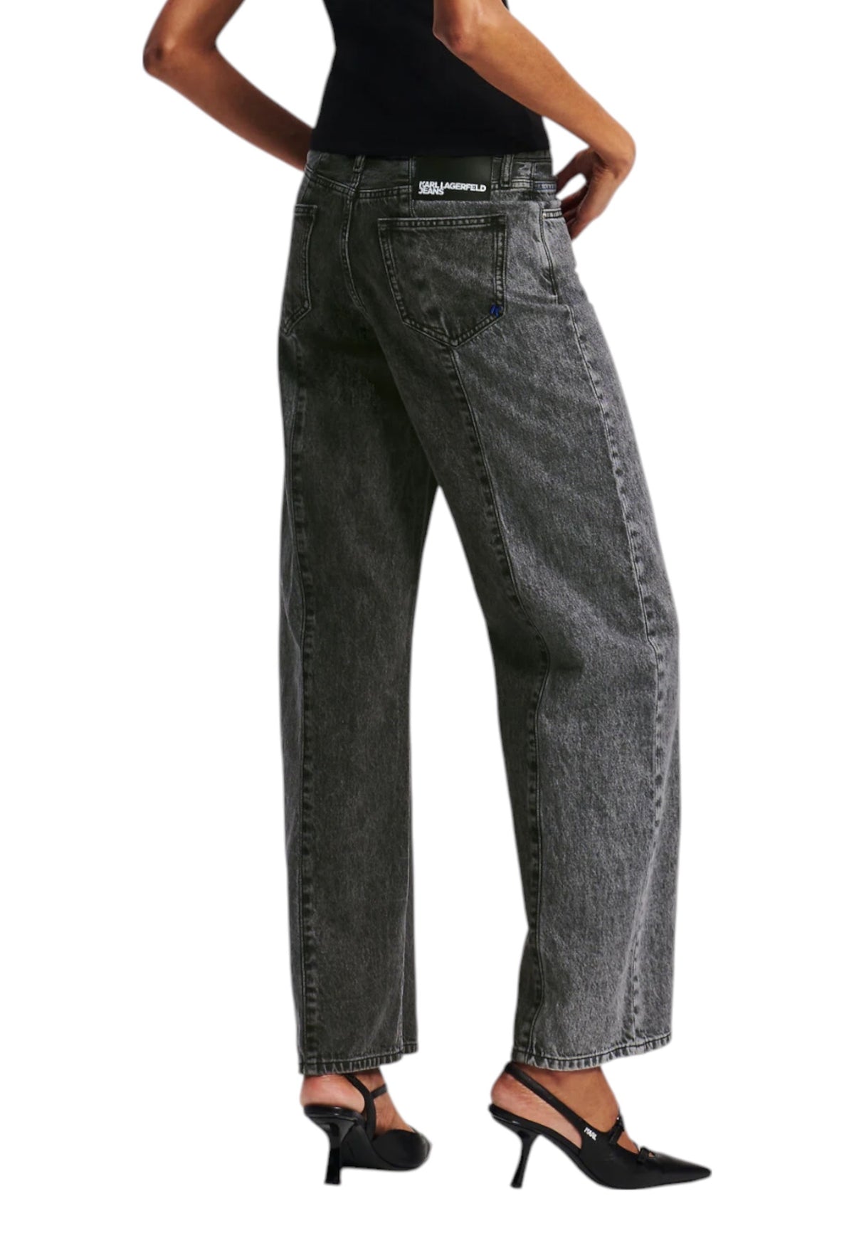 Jean Karl Lagerfeld Jeans couleur noir — vue 2