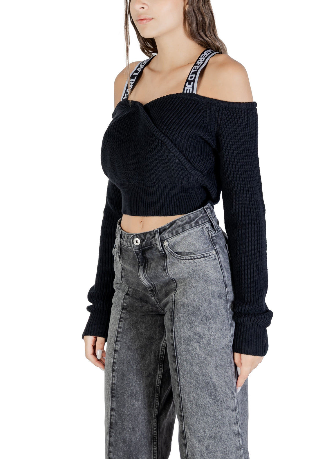 Pull Karl Lagerfeld Jeans couleur noir — vue 4