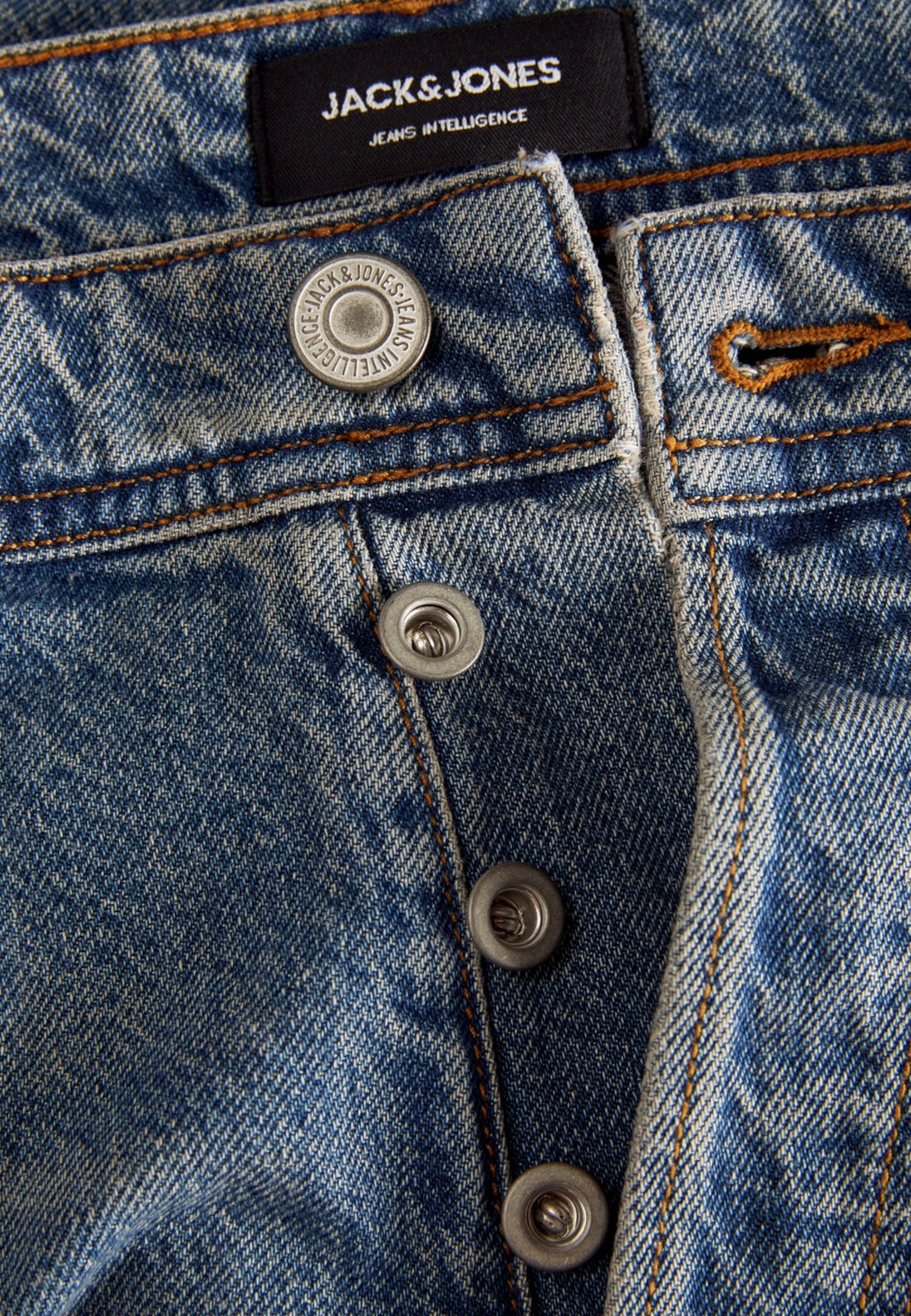 Jean Jack & Jones couleur bleu azur — vue 4