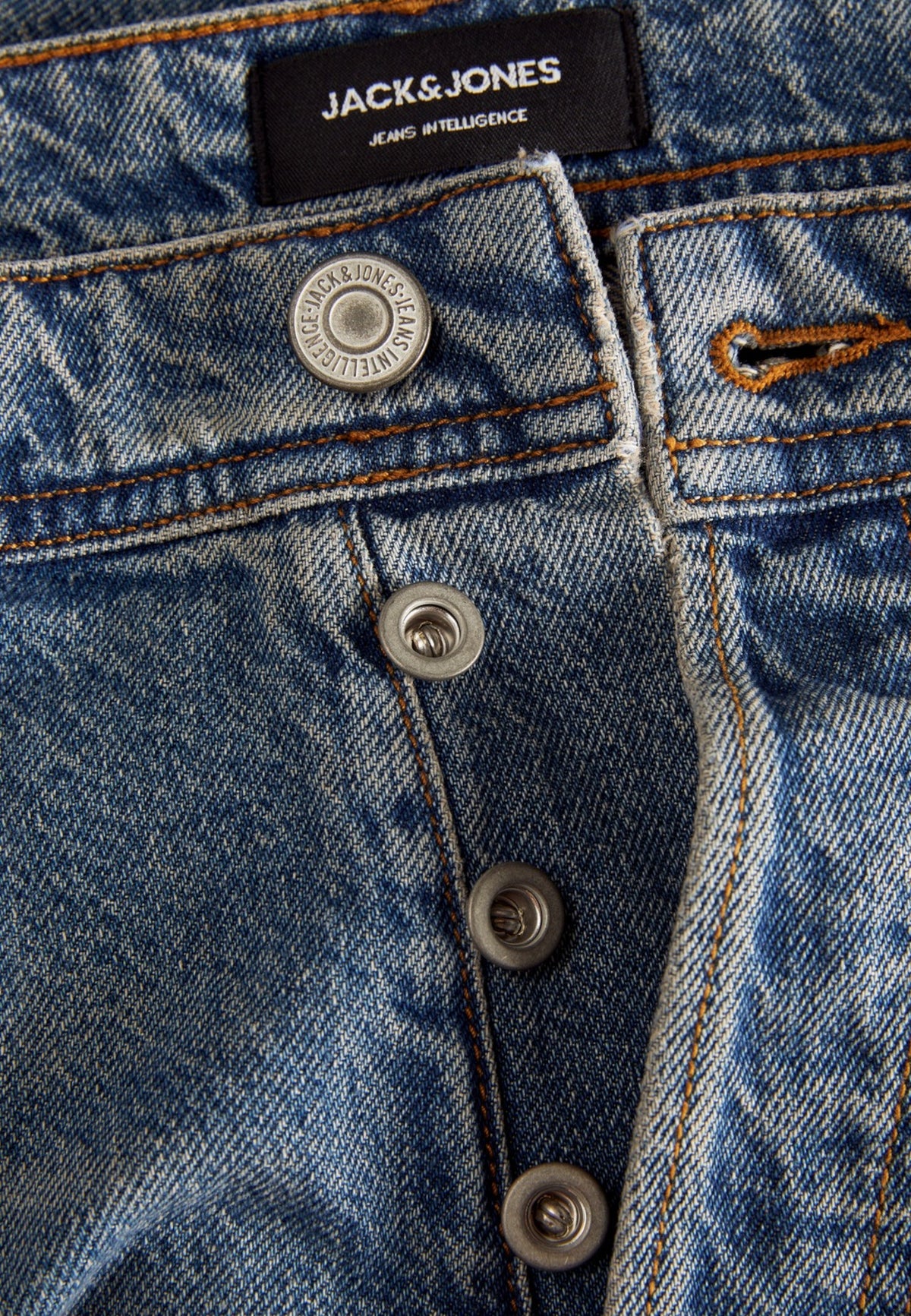 Jean Jack & Jones couleur bleu azur — vue 4