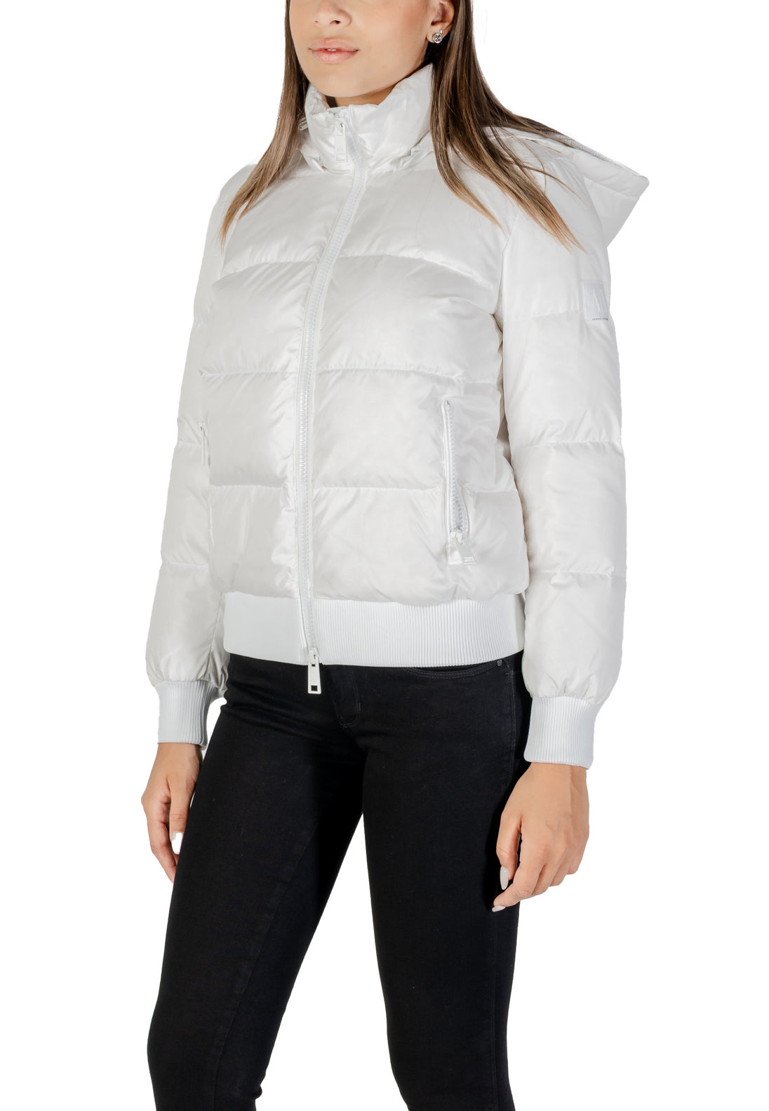 Veste Armani Exchange couleur blanc — vue 4
