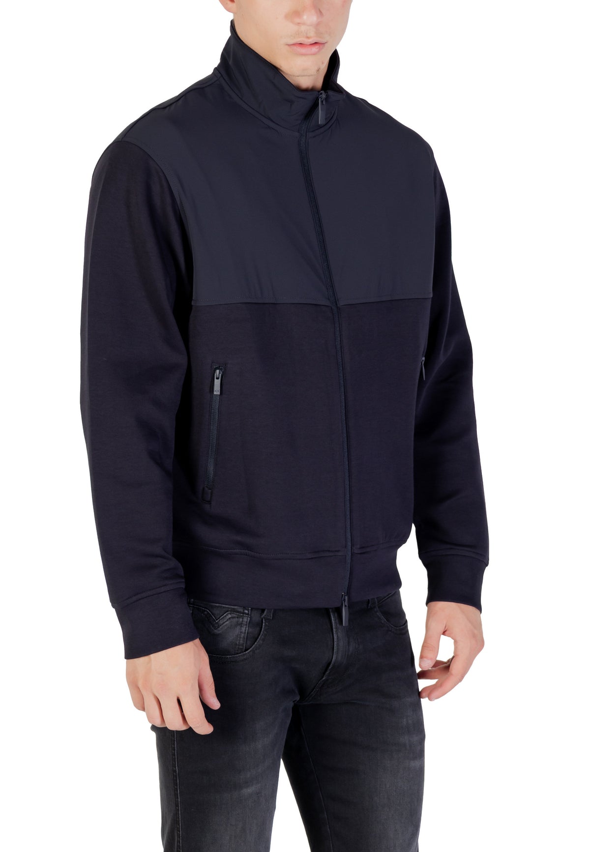 Veste Armani Exchange couleur bleu — vue 3