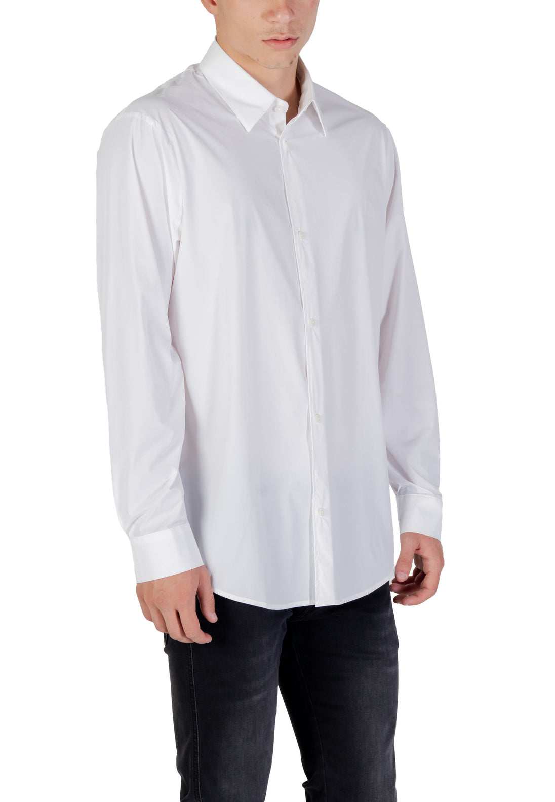 Chemise Armani Exchange couleur blanc — vue 3