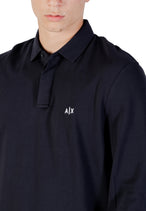Polo Armani Exchange couleur bleu — vue 5