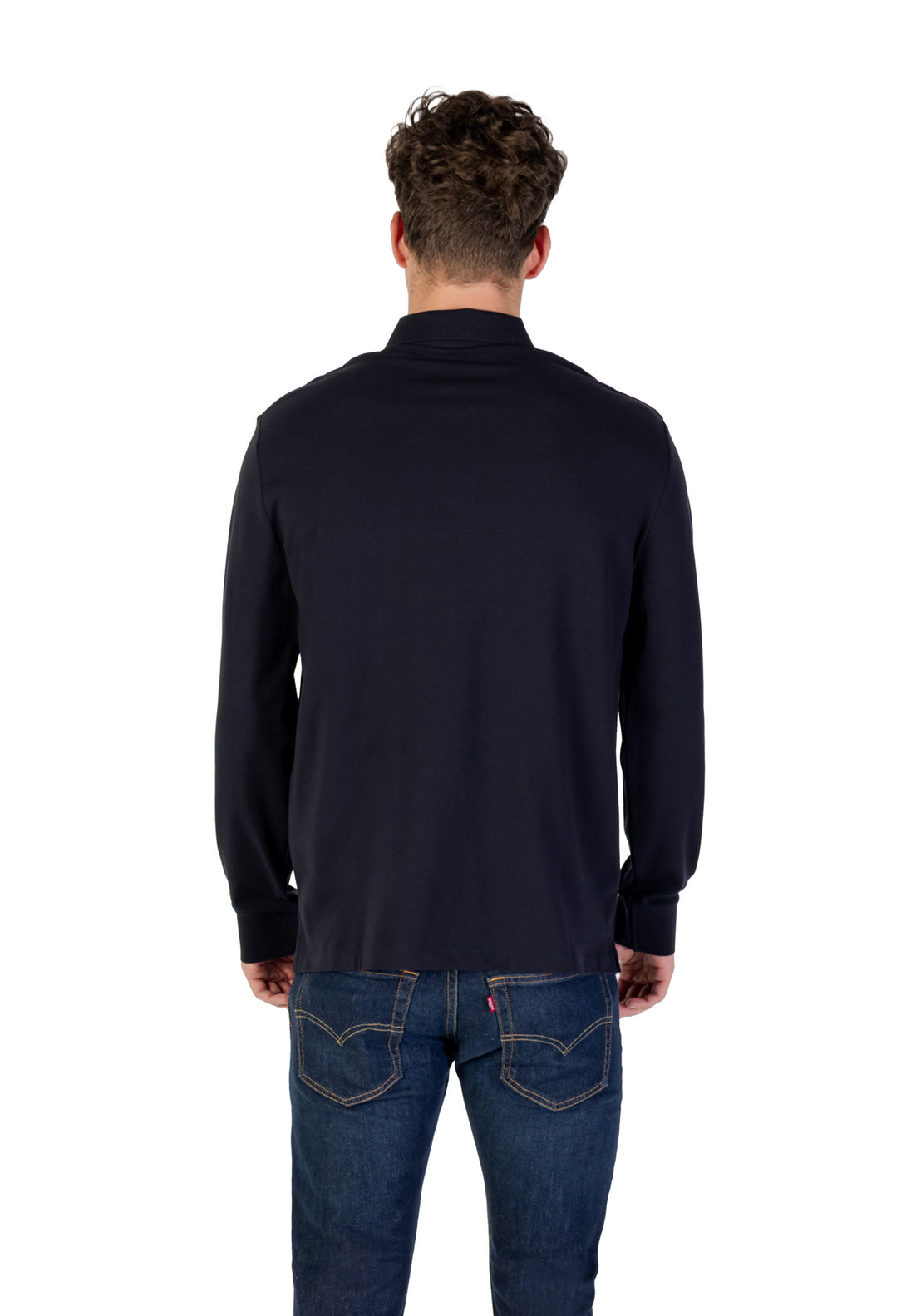 Polo Armani Exchange couleur bleu — vue 2