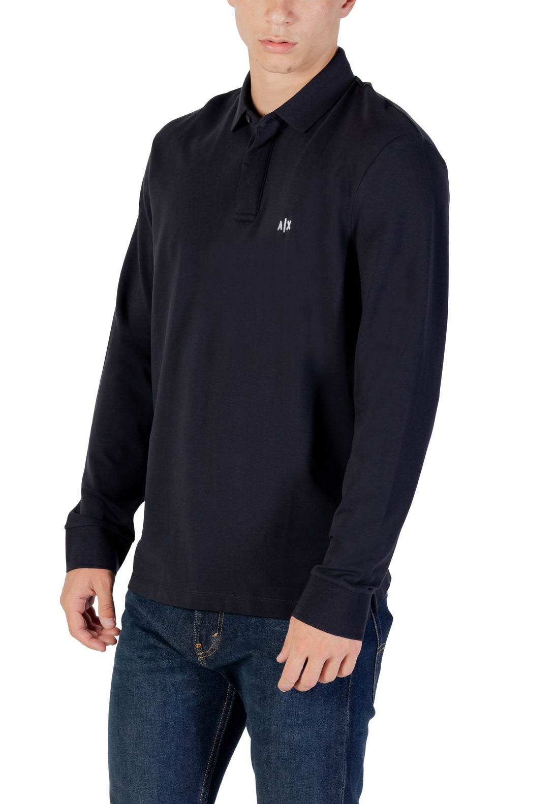 Polo Armani Exchange couleur bleu — vue 4