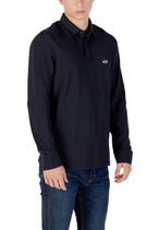 Polo Armani Exchange couleur bleu — vue 3