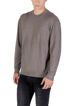 Pull Armani Exchange couleur gris — vue 4