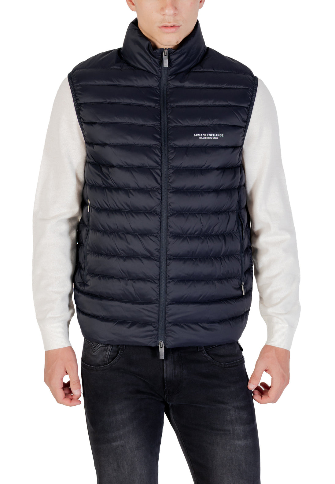 Gilet Armani Exchange couleur bleu
