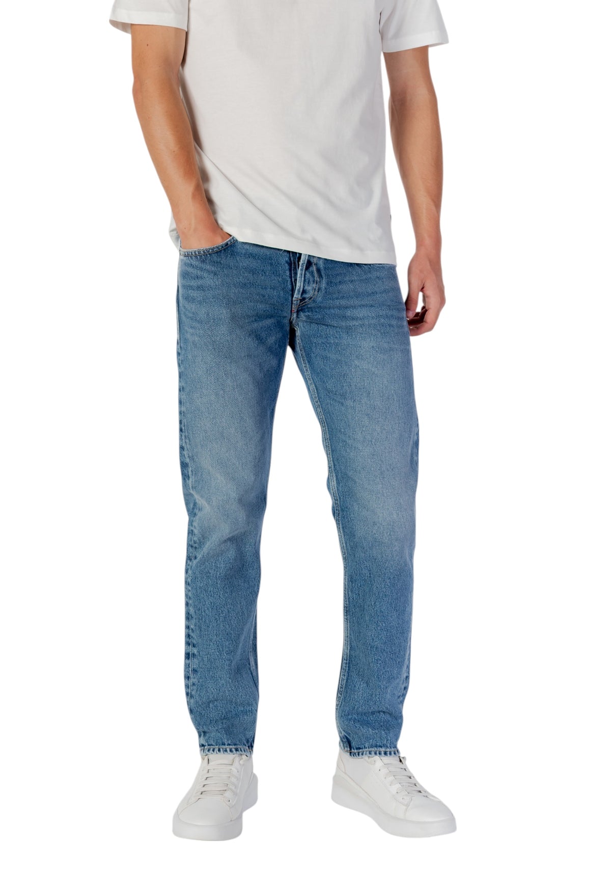 Jean Replay couleur bleu azur — vue 5