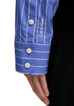 Chemise Calvin Klein Jeans couleur bleu — vue 5