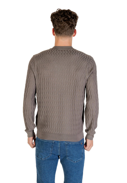 Pull Armani Exchange couleur marron — vue 2