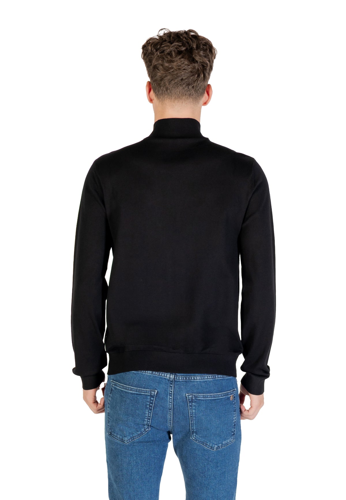 Pull Armani Exchange couleur noir — vue 2