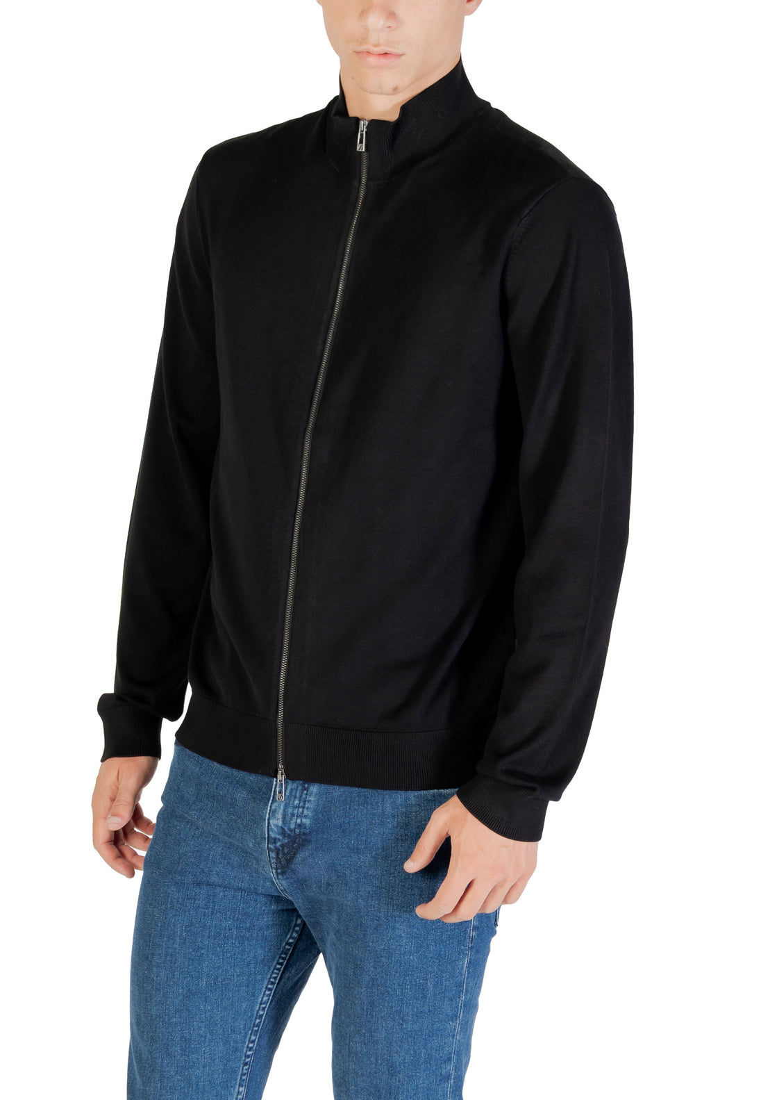 Pull Armani Exchange couleur noir — vue 4