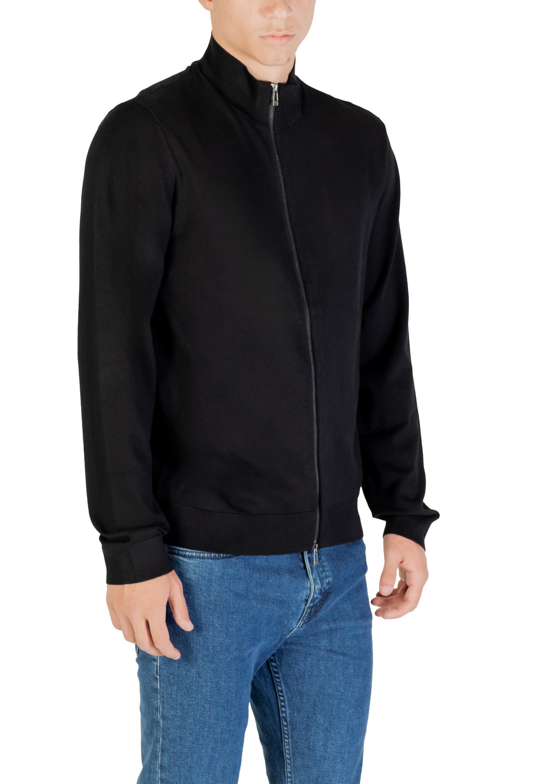 Pull Armani Exchange couleur noir — vue 3