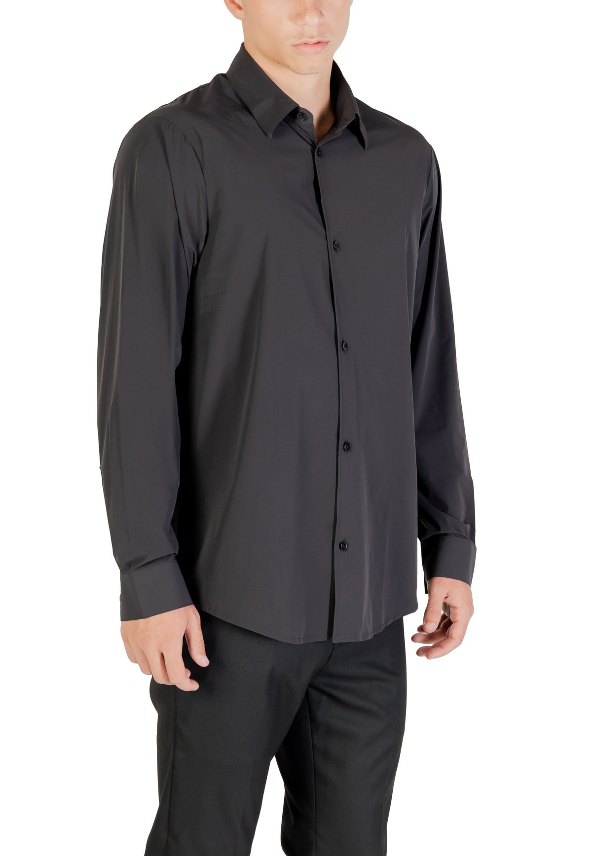 Chemise Armani Exchange couleur noir — vue 3