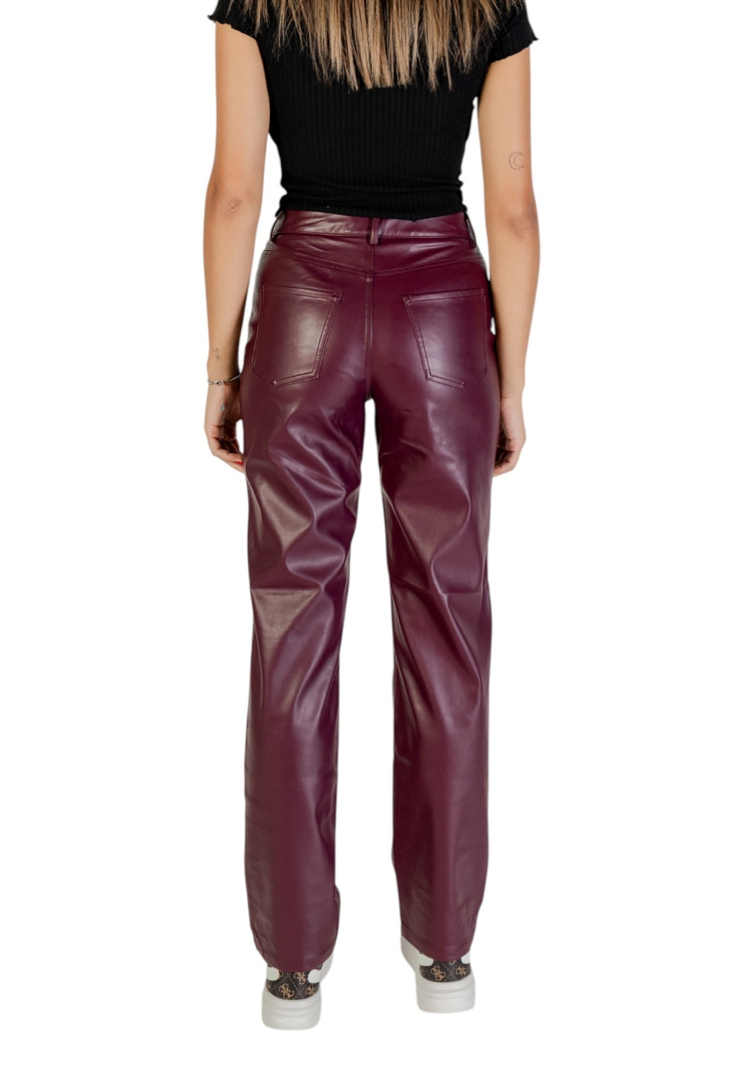 Pantalon Only couleur violet — vue 2