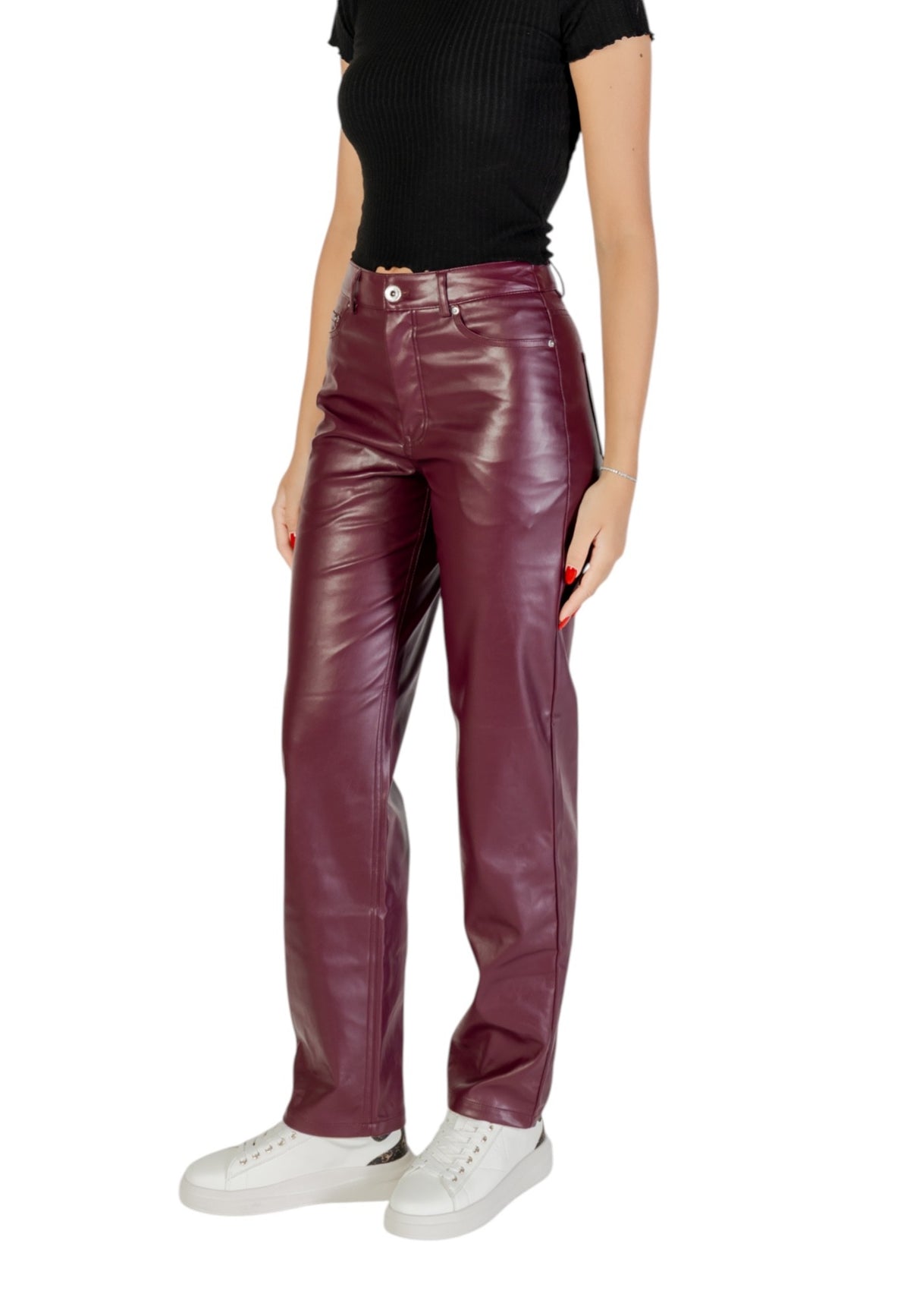Pantalon Only couleur violet — vue 3
