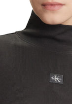 Pull Calvin Klein Jeans couleur noir — vue 4