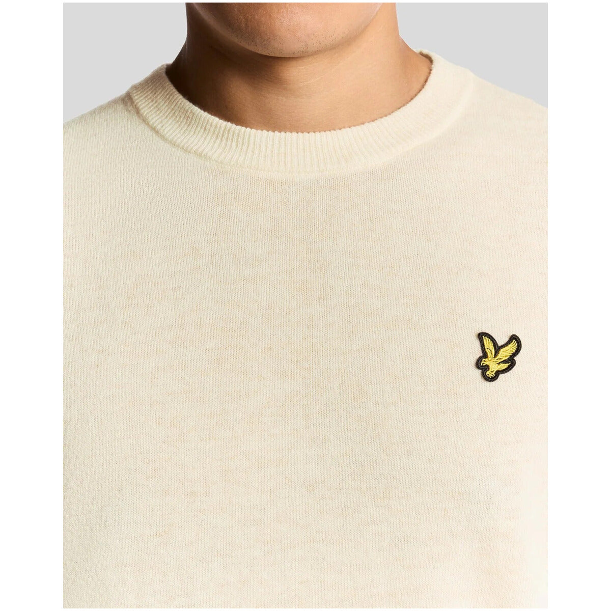 Pull Lyle & Scott couleur beige — vue 3