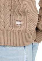 Pull Tommy Hilfiger Jeans couleur beige — vue 4