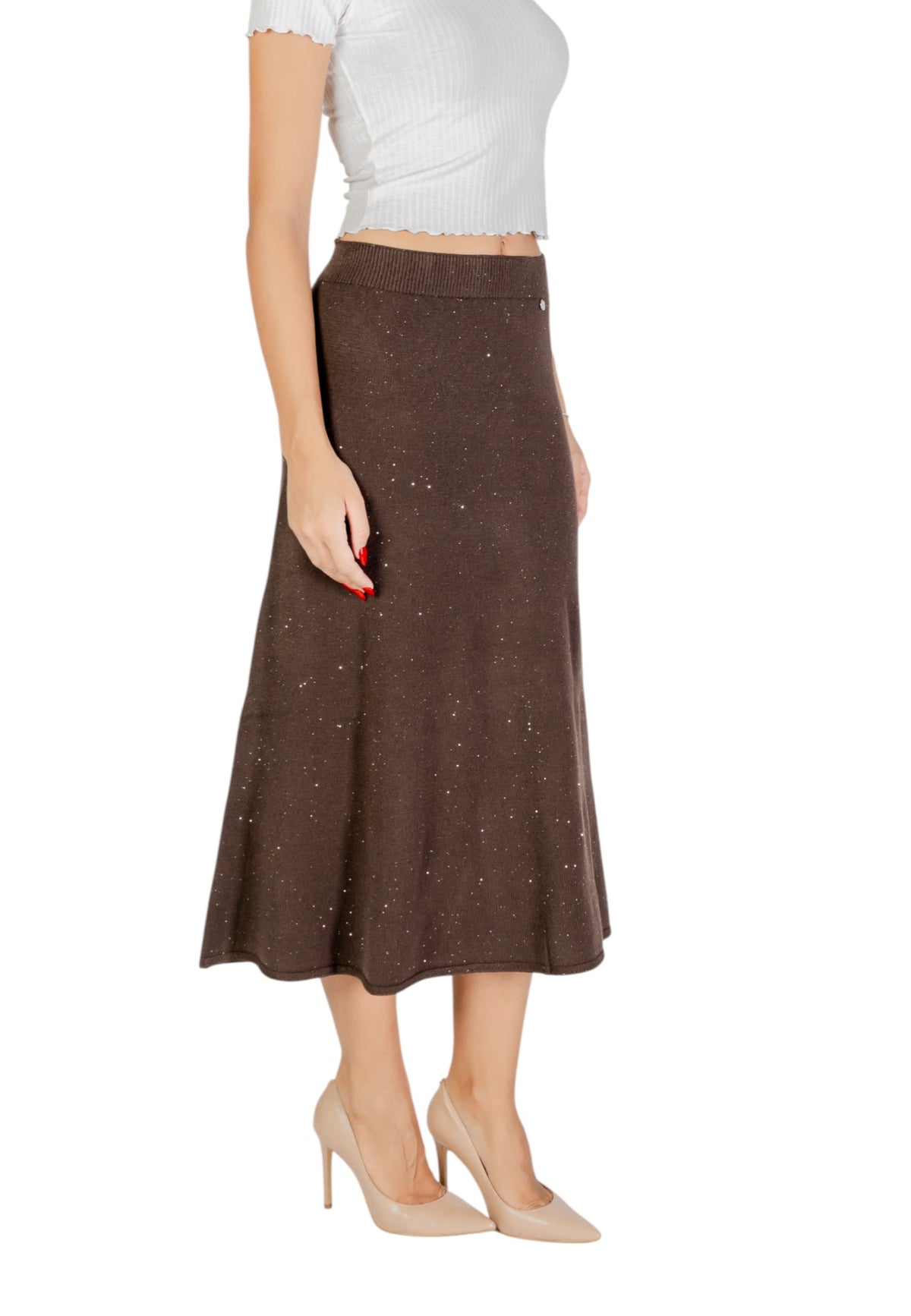 Jupe Liu Jo couleur marron — vue 4