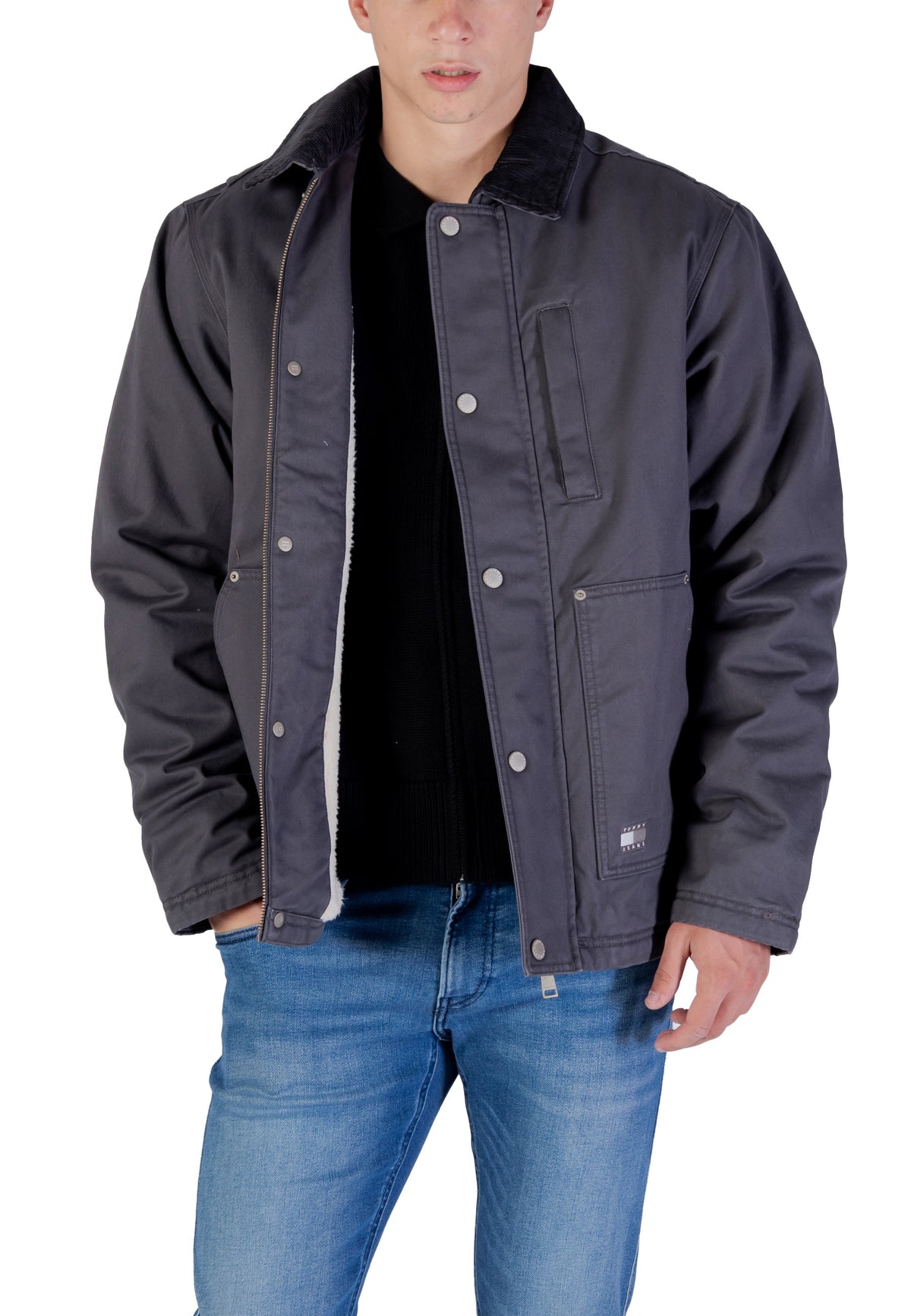 Veste Tommy Hilfiger Jeans couleur noir — vue 5