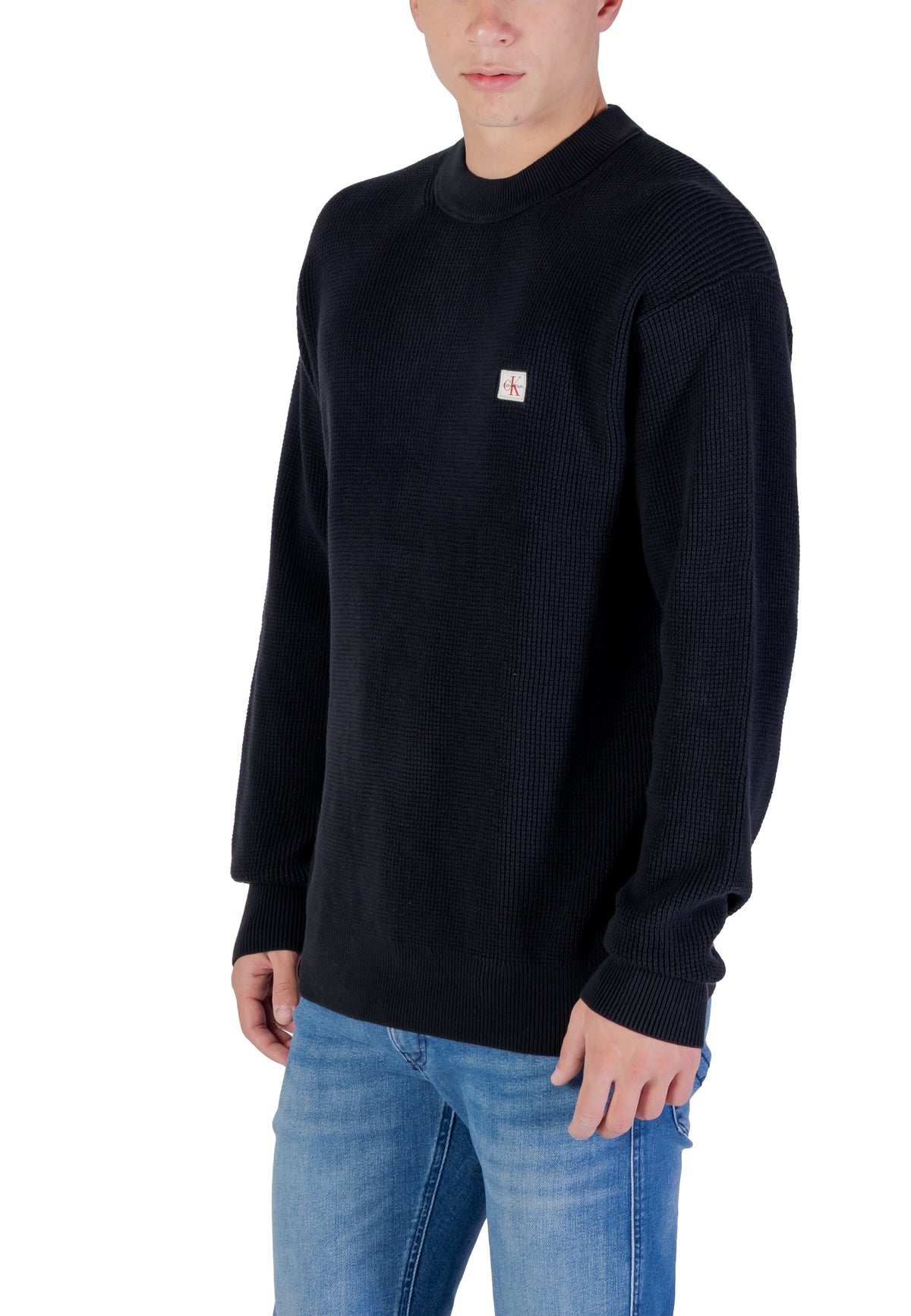 Pull Calvin Klein Jeans couleur noir — vue 4