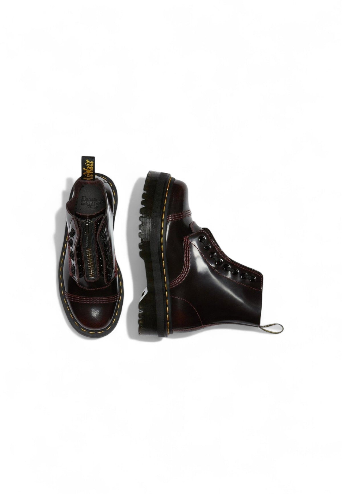 Bottes Dr. Martens couleur bordeaux — vue 3