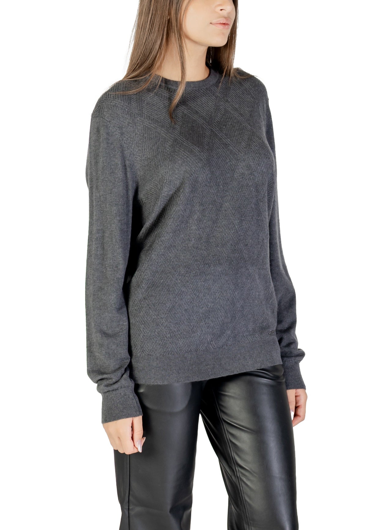 Pull Guess couleur gris — vue 3