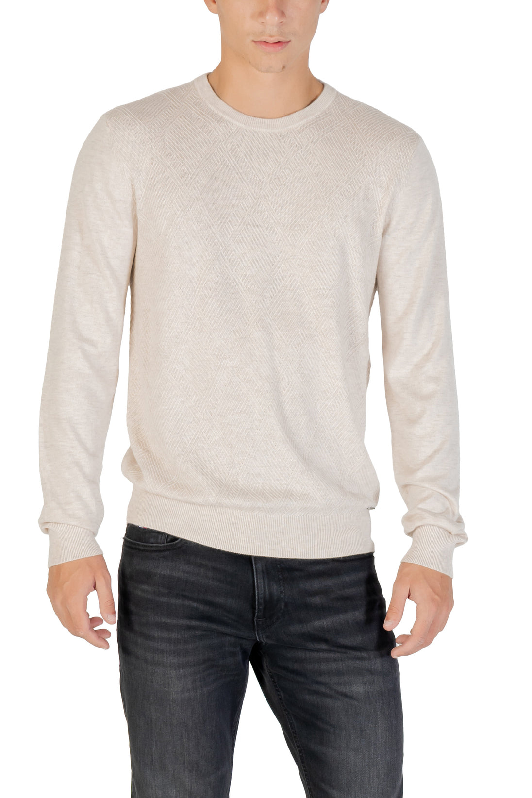 Pull Guess couleur beige — vue 4