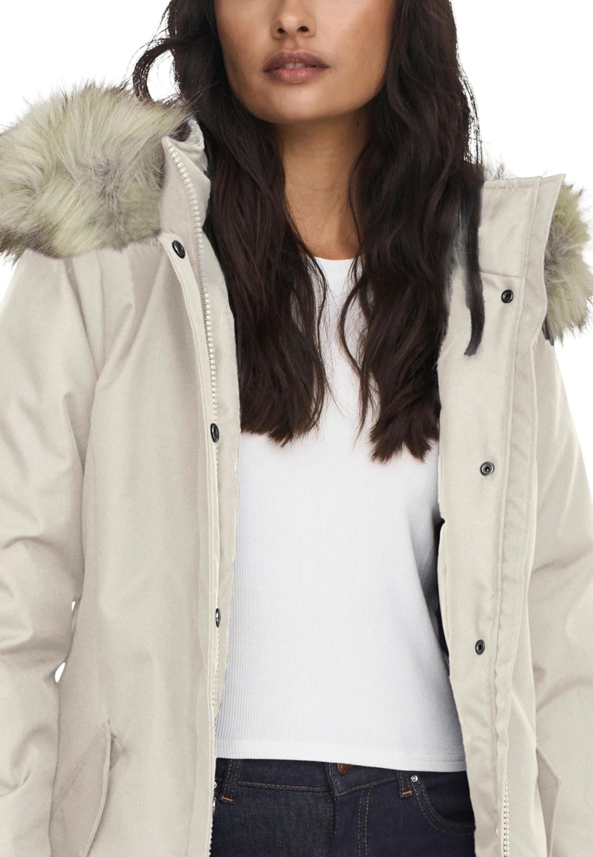 Veste Only couleur beige — vue 3