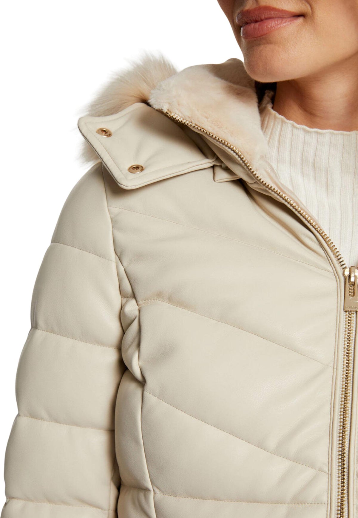 Veste Morgan De Toi couleur beige — vue 4