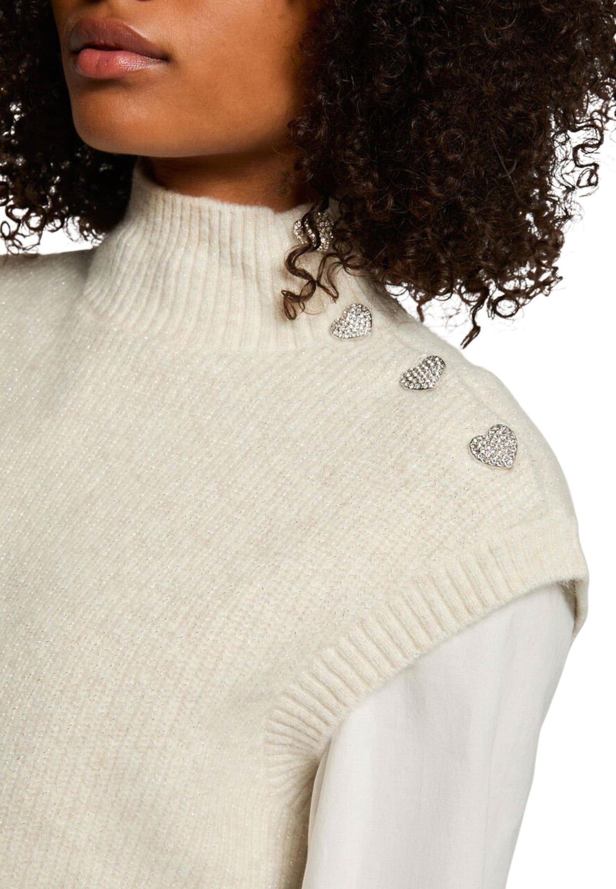 Gilet Morgan De Toi couleur blanc — vue 4