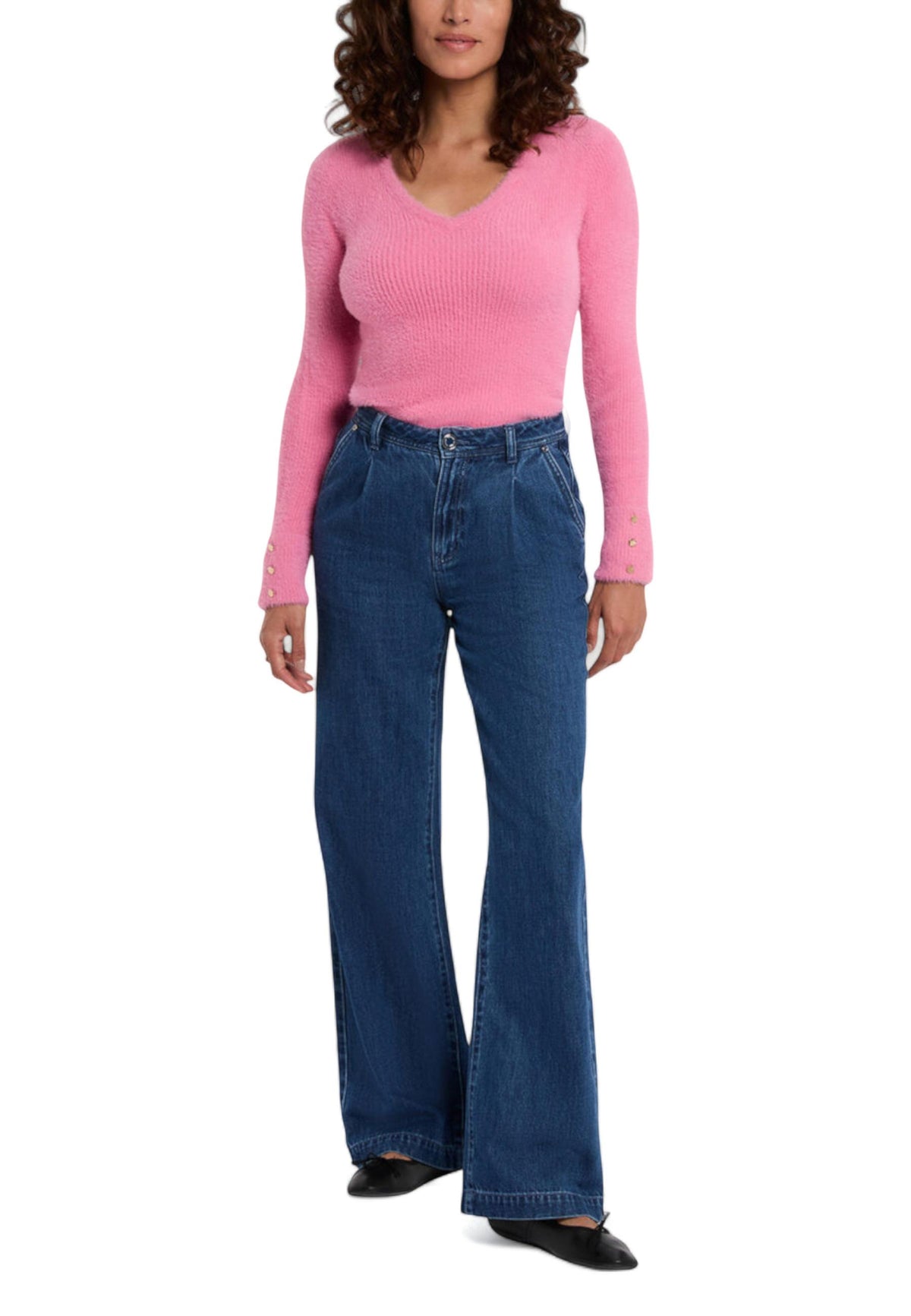 Pull Morgan De Toi couleur rose — vue 3