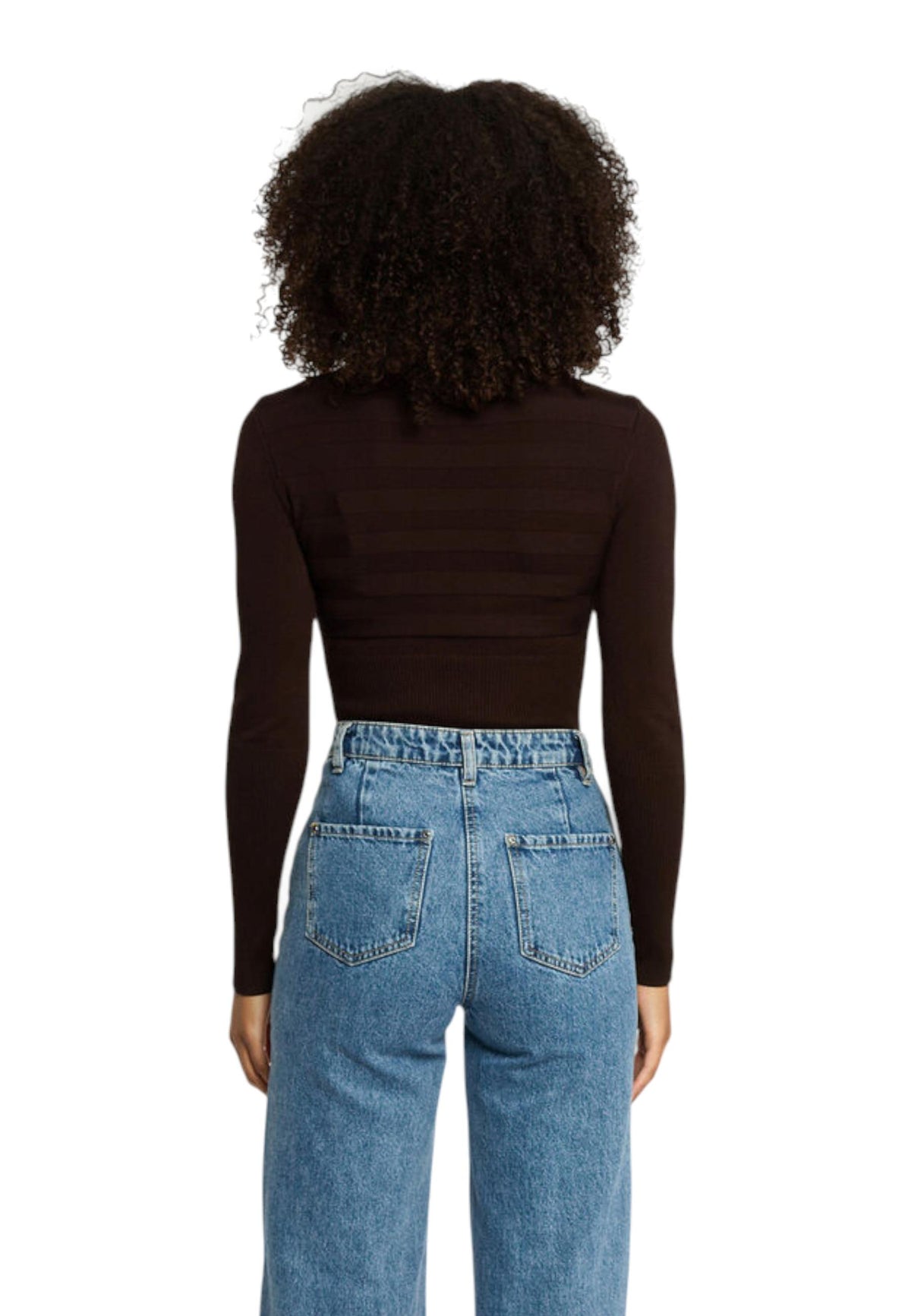 Pull Morgan De Toi couleur marron — vue 2