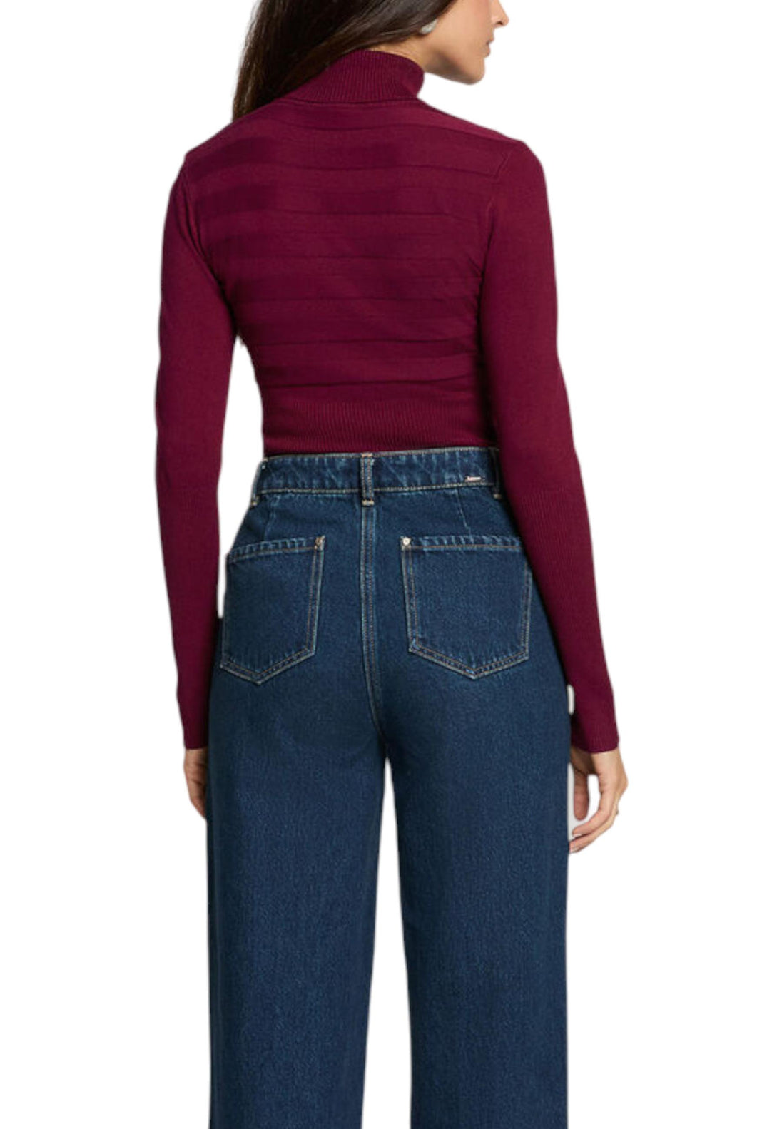 Pull Morgan De Toi couleur bordeaux — vue 2