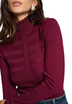Pull Morgan De Toi couleur bordeaux — vue 4