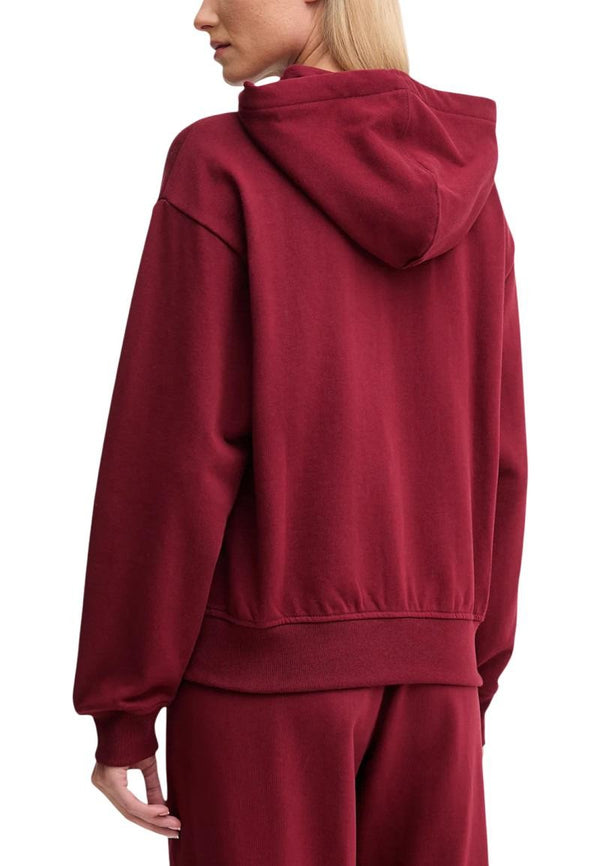 Sweat Calvin Klein Jeans couleur bordeaux — vue 2