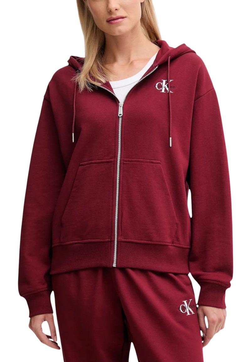 Sweat Calvin Klein Jeans couleur bordeaux