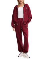 Sweat Calvin Klein Jeans couleur bordeaux — vue 3