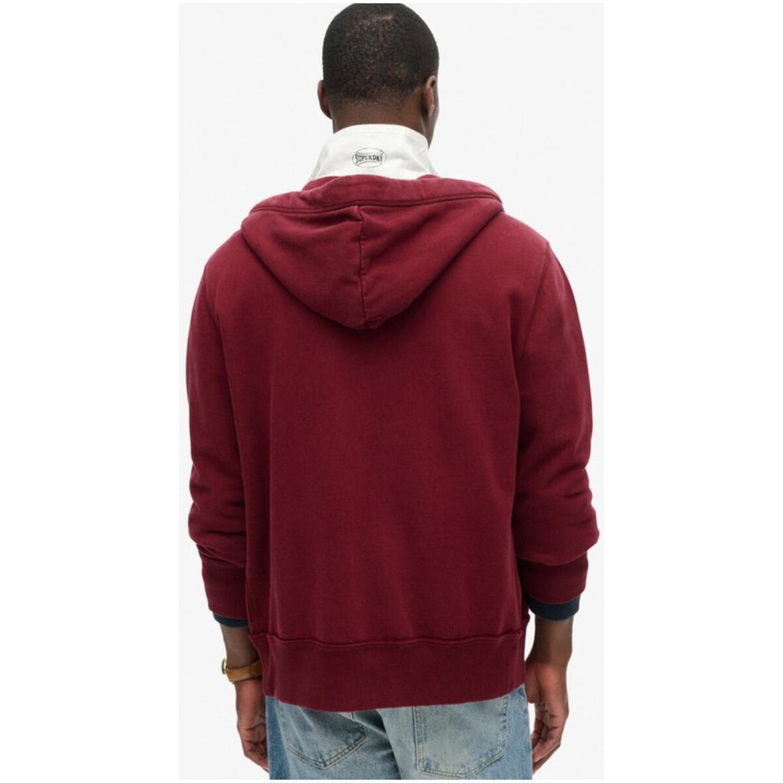 Sweat Superdry couleur bordeaux — vue 2
