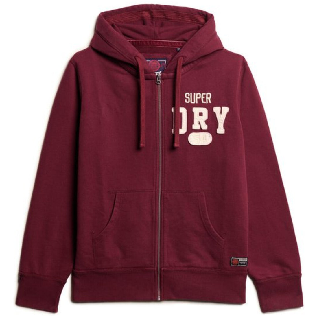Sweat Superdry couleur bordeaux — vue 3