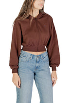 Sweat Tommy Hilfiger Jeans couleur marron — vue 3